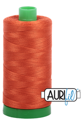 Aurifil Mako 40wt 2-ply Cotton 1000 m 1094 yd. spool - 2240 Rusty Orange
